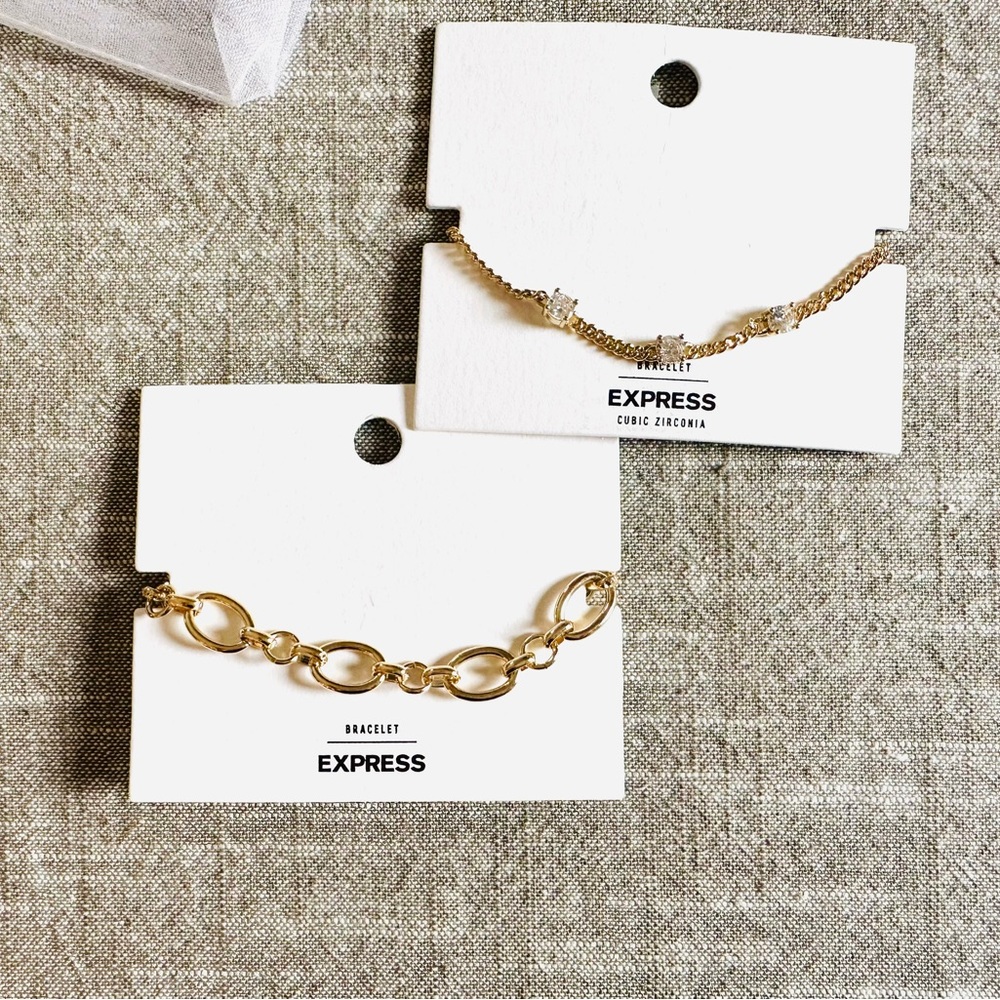 EXPRESS, 2 bracelets. NWT & comes in a little white organza pouch.